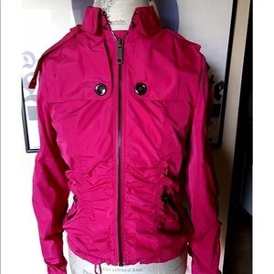 Burberry fuchsia pink jacket top size 6 new  coat